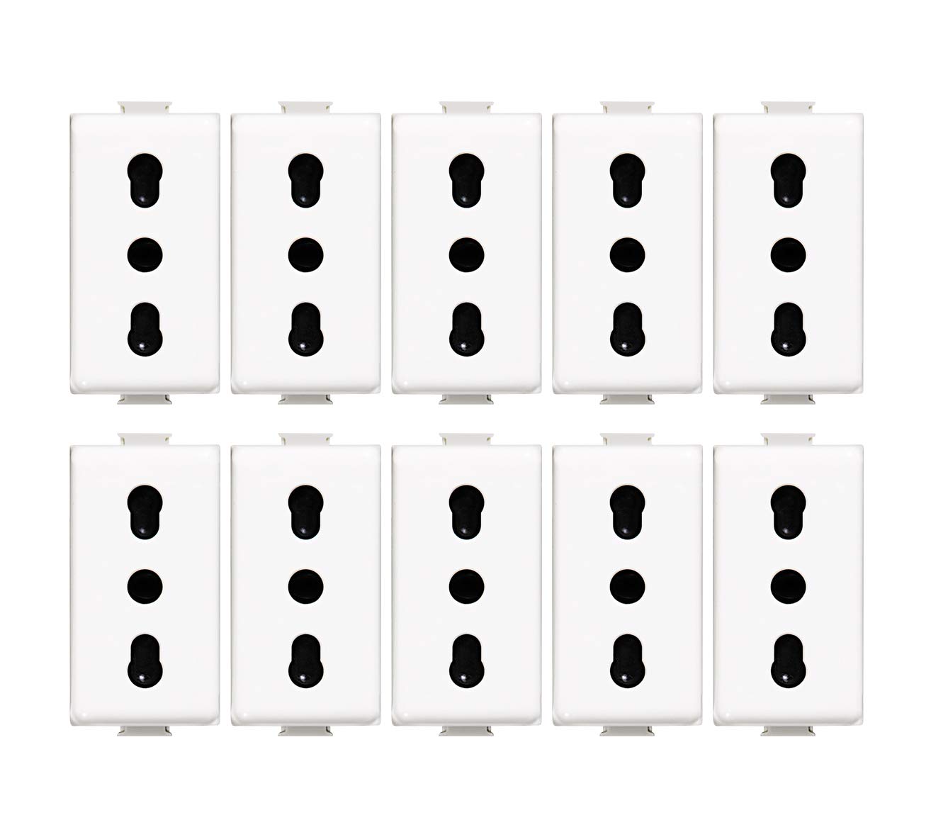 Bticino Bypass Socket, White 10 pezzi Bianco