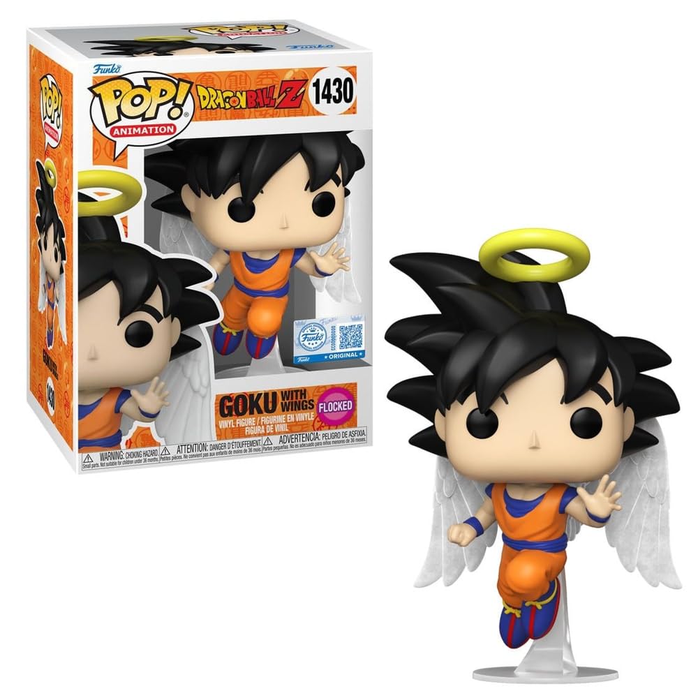 POP Goku with Wings Flocked Funko Original 1430 (with plastic portection)