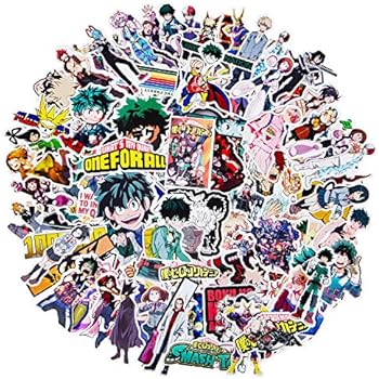 My Hero Academia Stickers, 143 PCS Waterproof Anime Stickers Collectibles Car Snowboard Bicycle Luggage Pad MacBook Water Bottle Skateboard Stickers Anime Lover Gift