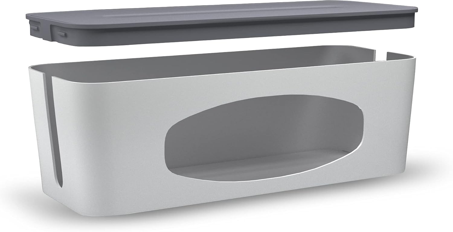 DMoose Cable Management Box, Hide Power Strips Loose Wires Behind TVs