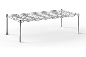 Regal Altair 24''W x 48''L x 14''H Chrome Plated Wire Dunnage Rack | Off The Floor Storage