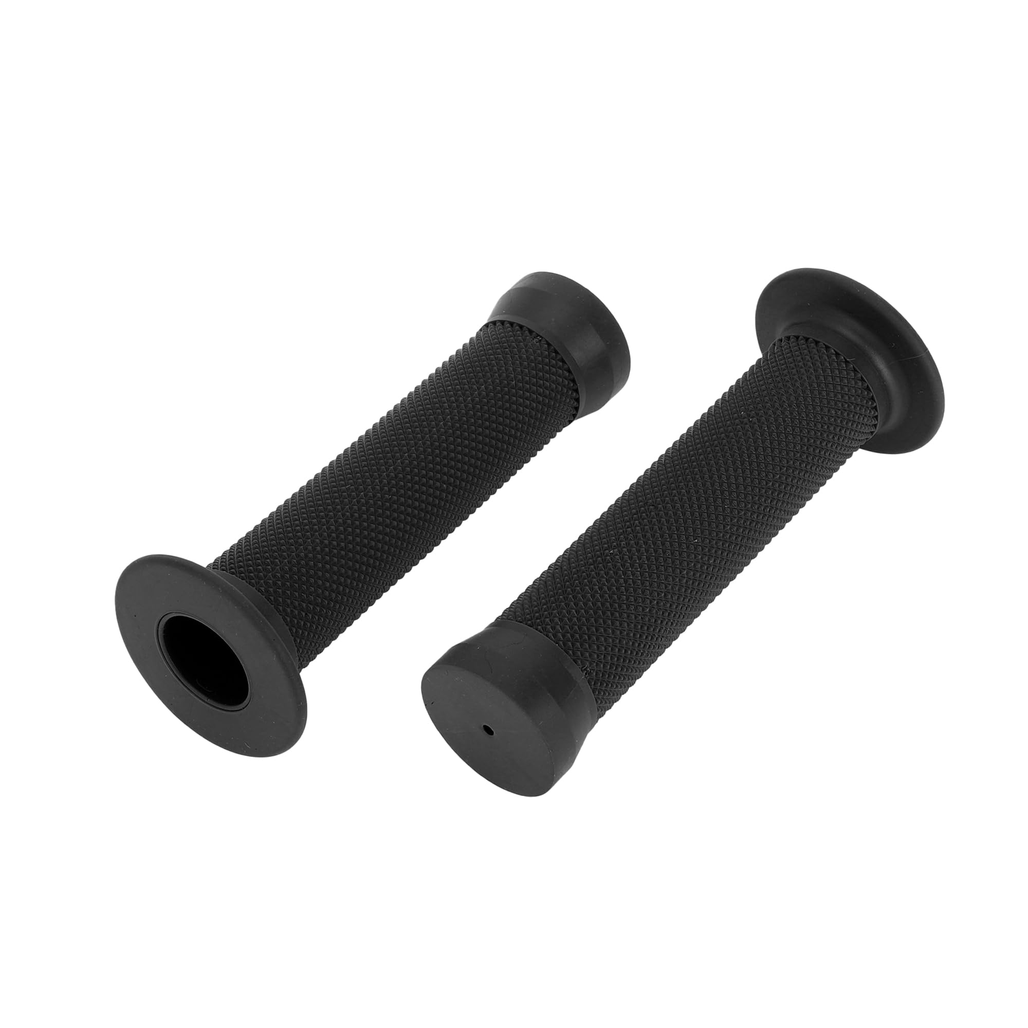 INFINAUTO Bike Handlebar Grips Covers, 130mm Scooter End Grips Protector Rubber Black, Non-Slip 1 Pair