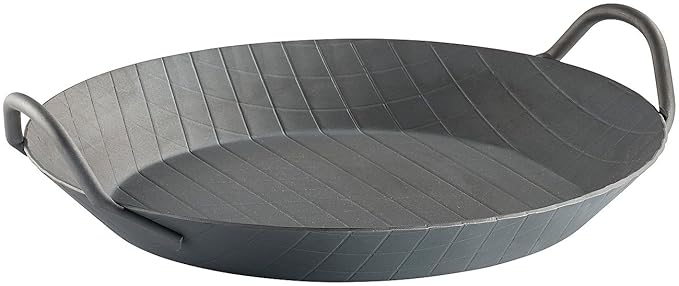 Tornwald-Schmiede Grillpfanne: Kaltgeschmiedete Pfanne, 2 Griffe, Rautenprägung, Ø 24 cm, 2,9 cm hoch (Kaltgeschmiedete Bratp