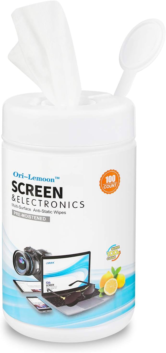 Monitor Wipes, PreMoistened Computer Screen Wipes for