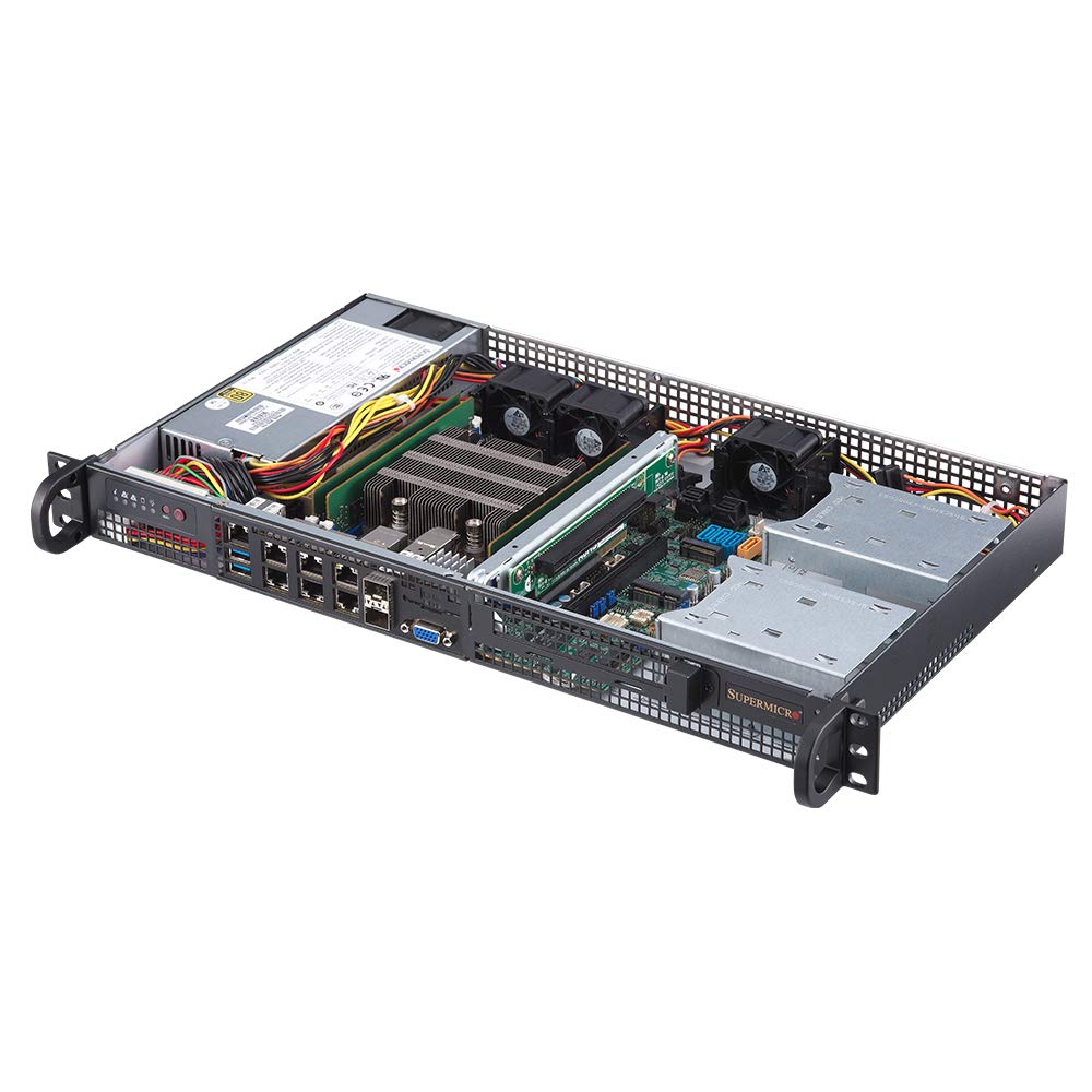 VMware Certified - Supermicro SYS-5019D-FN8TP for Virtualization w/Intel Xeon D-2146NT 8 Core Proces