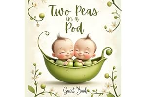 Two Peas in a Pod Twins Baby Shower Guest Book with Gift Log & Memory Pages: Peas in a Pod - themed – Cute Keepsake Sign-In B