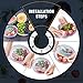 Topmin Silicone Stretch Lids,6 Pack of Various Sizes,Food Hugger and Unilid,Reusable,Durable and Expendable,Silicone Covers for Containers/Bowl/Food