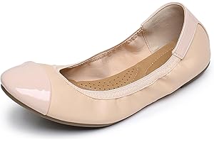 GAWBAW Women's Ballet Flats Shoes - Slip on Casual Flats Round Toe Walking Ballerina Shoes for Women