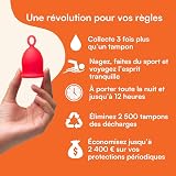Asan Menstrual Cup Heavy Flow - Easy Insertion, 12 Hour Leakproof view 3