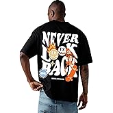 ZDT Mens Graphic Tees Oversized Tshirts Vintage Print Rapper Streetwear Cotton Short Sleeve Casual Top