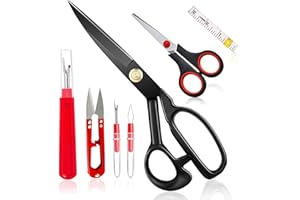 Fabric Scissors, Tailor Sewing Scissors, Heavy Duty 8.7" Scissors for Cutting Leather Fabric for Home Office Tailors, Sewers 