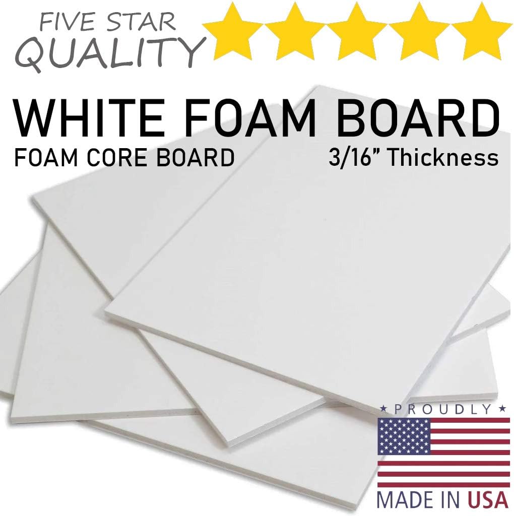 Party On Wayne Foam Board, White Surface with White Core