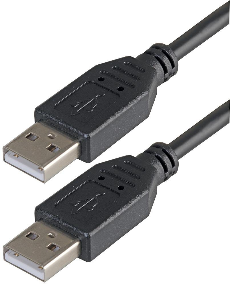 Pro Signal PSG91418 USB 2.0 A Plug to A Plug Cable, 5 m, Black