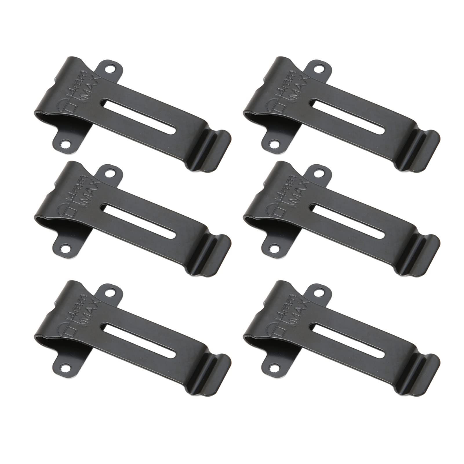 Radio Belt Clip Replacement, 6 Pieces, for TK 208, TK 308, TH 22AT, TH 42AT, TK2118, TK3118, BF 888S, BF 666S, BF 777S, BF 5118