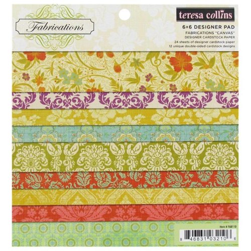 Fabrications Canvas 6 x 6-inch Teresa Collins Designs Pad