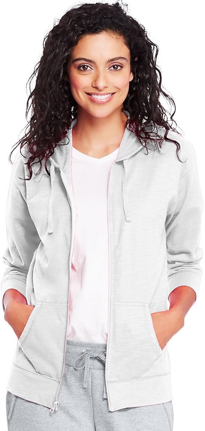 hanes women's slub jersey hoodie