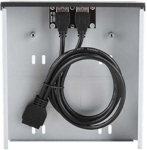 Annadue Panel Frontal de Unidad óptica USB2.0/3.0/3.1, Placa de expansión de computadora, con Interfaz Frontal de Ultra Alta Velocidad, Adecuada para Carcasa de computadora.