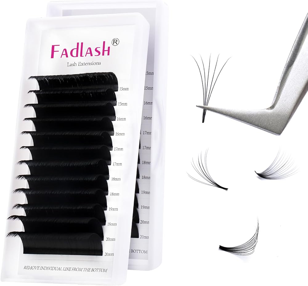 FADLASH Easy Fan Lashes DD Curl 0.05 15-20mm Mixed Length 12 Rows