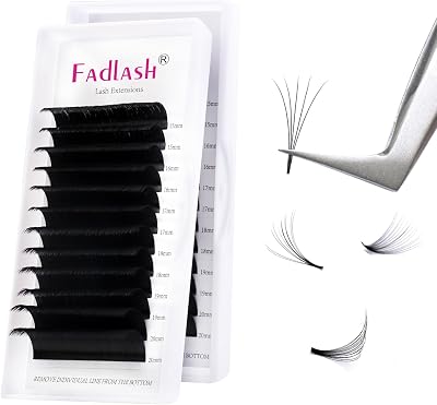 FADLASH Easy Fan Lashes DD Curl 0.05 15-20mm Mixed Length 12 Rows