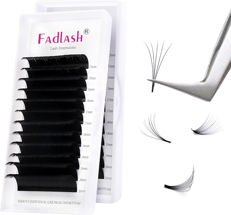 FADLASH Easy Fan Lashes DD Curl 0.05 15-20mm Mixed Length 12 Rows