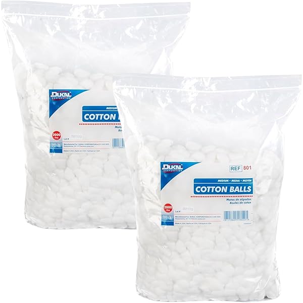 Amazon.com : Cotton Balls. Case of 4000 Medium Cotton Balls