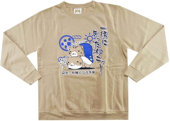 Amazon ねこぶちさん 裏起毛 トレーナー メンズ 長袖 ネコ スウェット グッズ プリント トレーナー パーカー 通販