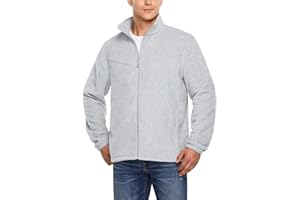 TSLA Men's Full Zip Polar Fleece Jacket, Warm Long Sleeve Casual Outdoor Jacket