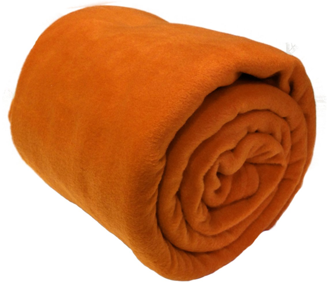 AExpress® Warm Large Soft Fleece Sofa Cover Bed Blanket Throw (Orange