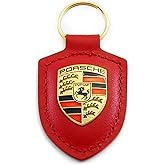 Porsche Crest Keyring - Red