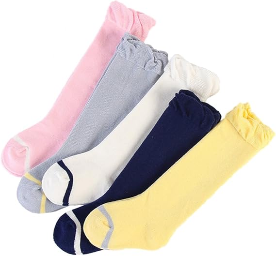 Amazon アレックスユール キッズ ベビー 新生児 ボーダーニーハイ ソックス ボーイズ ガールズ 出産 祝い パイル編み 子供 靴下 靴下 タイツ 通販