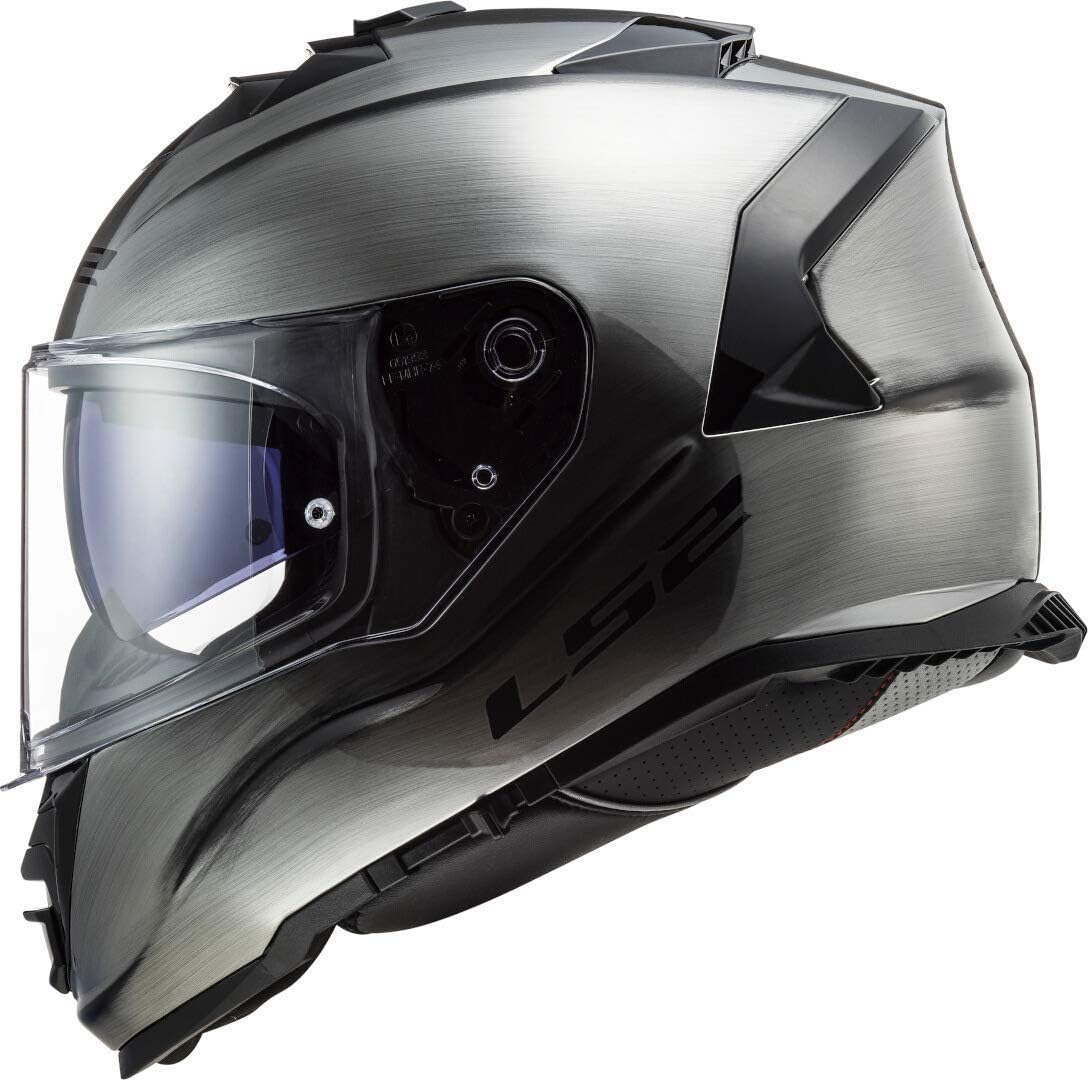LS2 FF800 STORM - Full Face Motorcycle Helmet - JEANS TITANIUM - XL (61-62cm), Grey - Image 5