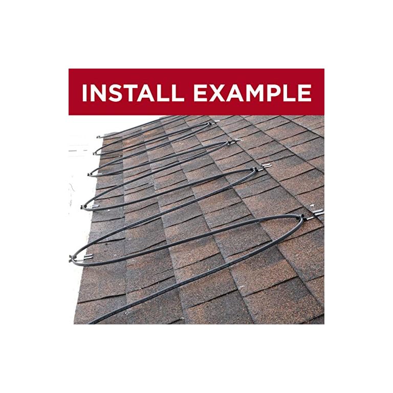 Grip Clip Heat Tape Pro for Ice Dam Prevention Heavy Duty Self