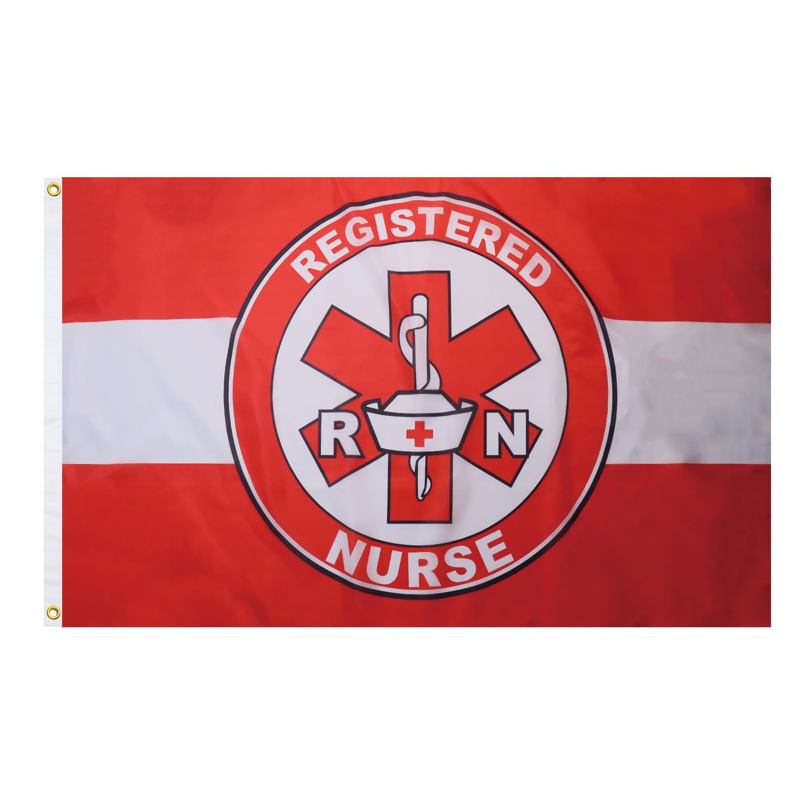 AZ FLAG - Registered Nurse Flag - 3x5 Ft - 100D Polyester Rn Banner with Two Metal Grommets - Fade Resistant - Vivid Colors - 3' x 5' Feet - 150x90 Cm