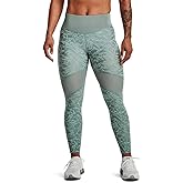 Under Armour - Womens Speedpocket Floral Tight Leggings, Color Opal Green/Fresco Green/Reflective (781), Size: Small