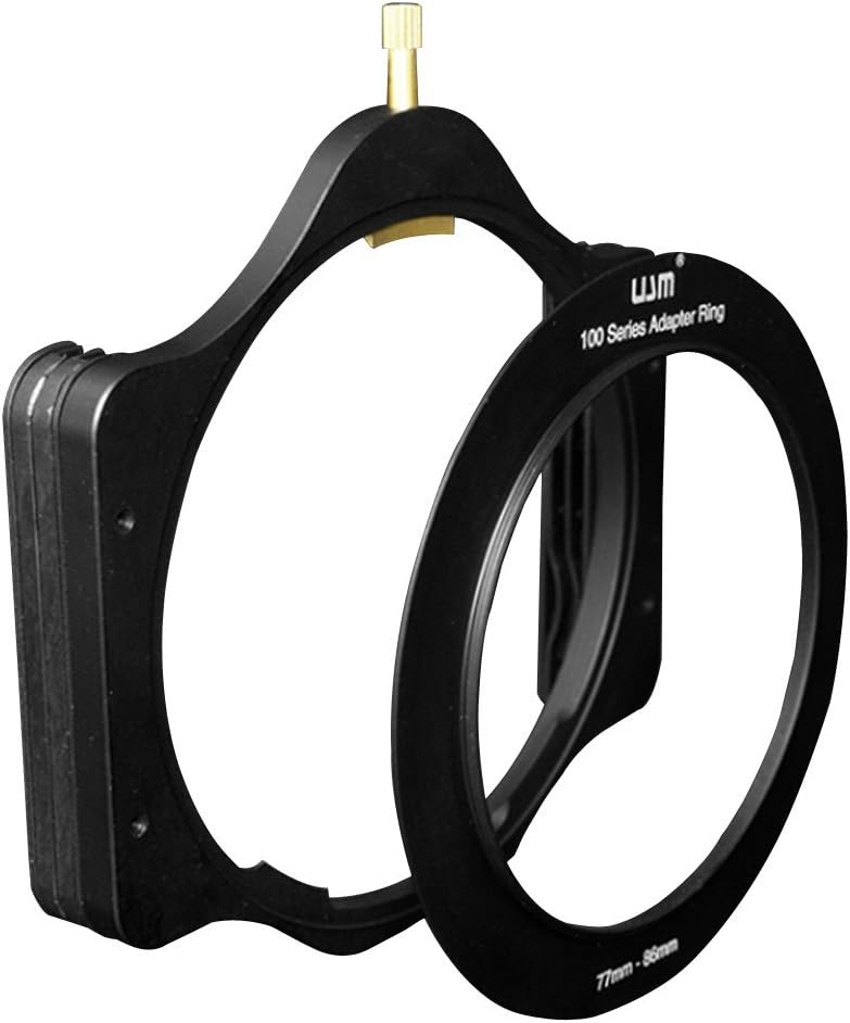 UJM Aluminum 100mm Filter Holder Support With 77-86mm Slim Adapter Ring For Lee Hitech Haida 100 Series Square Filter