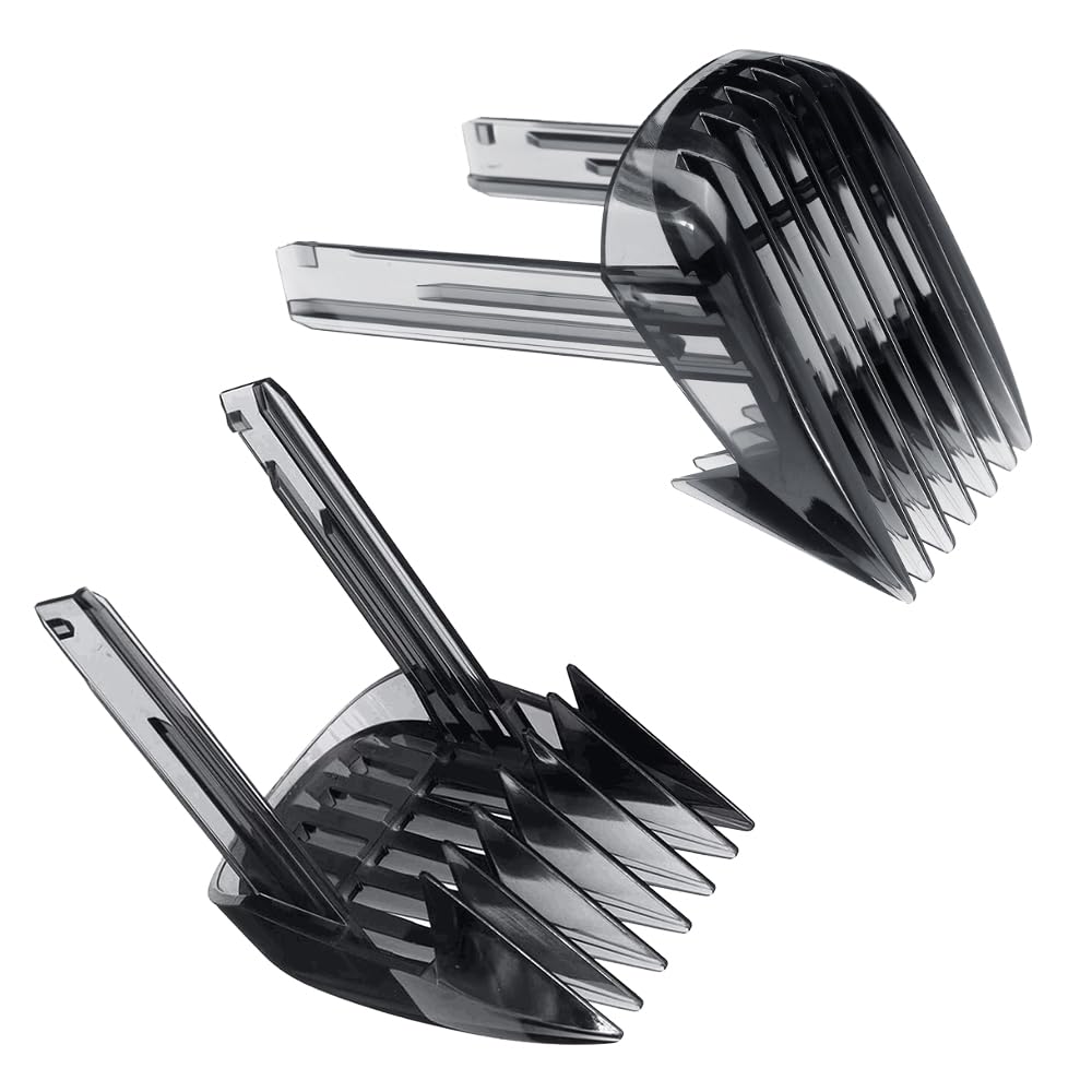 WuYan 2pcs Hair Clipper Comb Compatible with Philips hc9450 hc9490 hc9452 hc7460 Hair Trimmer 1-7mm, 7-24mm Attachment Beard Comb