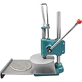 Netcoi Pizza Dough Maker 9.5 in Manual Household Pizza Dough Pastry Press Machine Stainless Steel Kitchen Tool for Pizza Maki