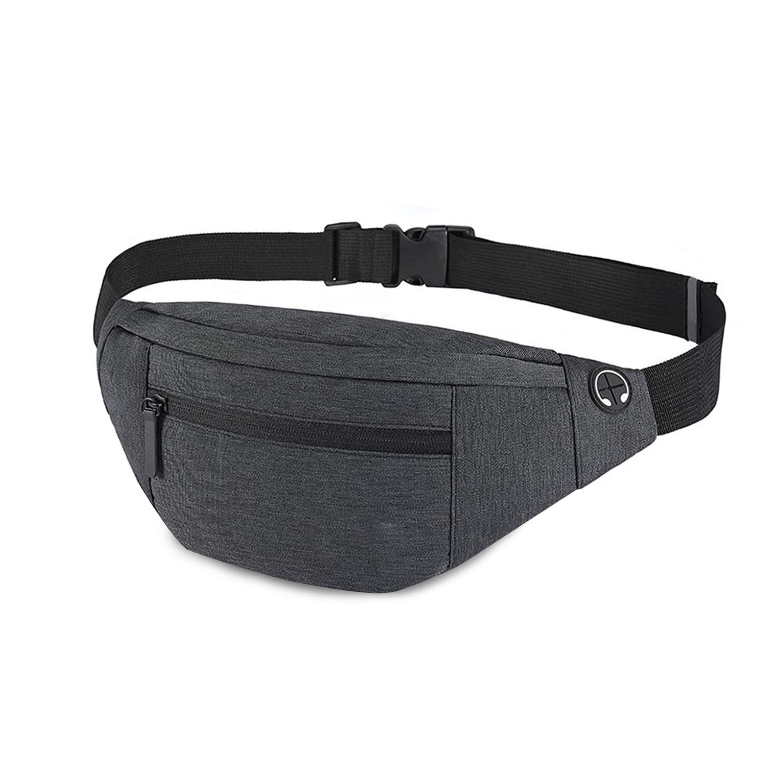 FANDARE Unisex Sling Bags Chest Shoulder Backpack Women Waist Bag Men Crossbody Bags Cover Pack Rucksack for Travel Hiking Bicycle Sport Gym Daypacks with Earphone Hole Small Daypacks Dark Gray