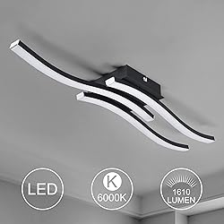 EDISLIVE Modern Dimmable LED Ceiling Light Curved