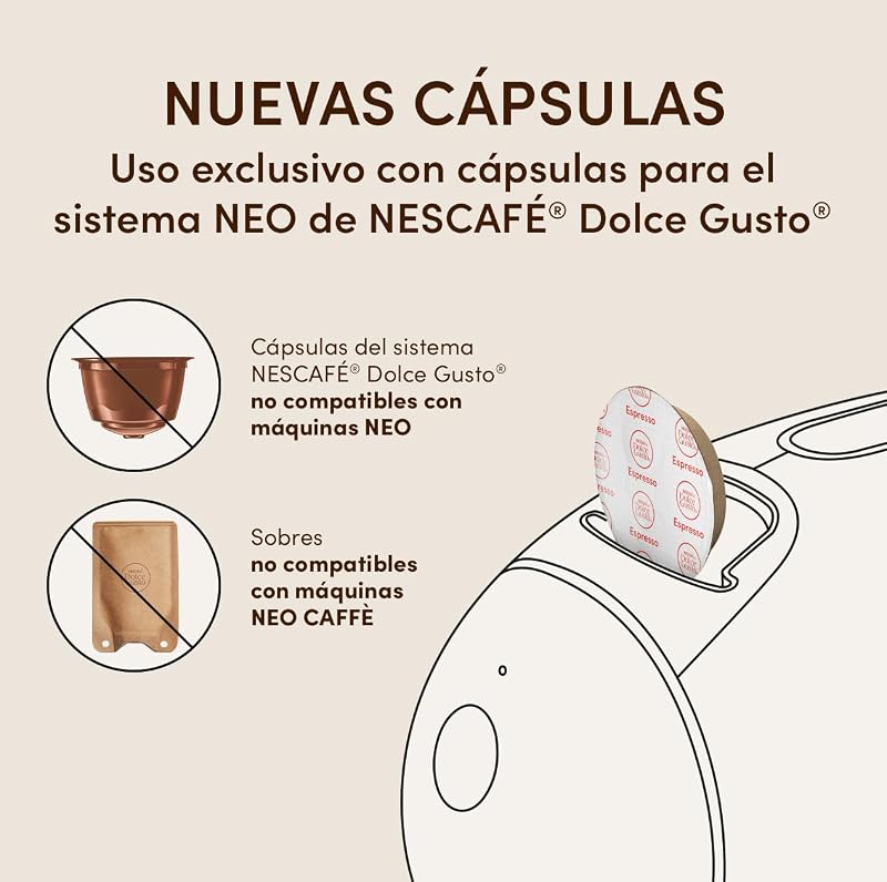 De'Longhi NEO CAFFÈ Bundle 3 Packs - Máquina de Café em Cápsula