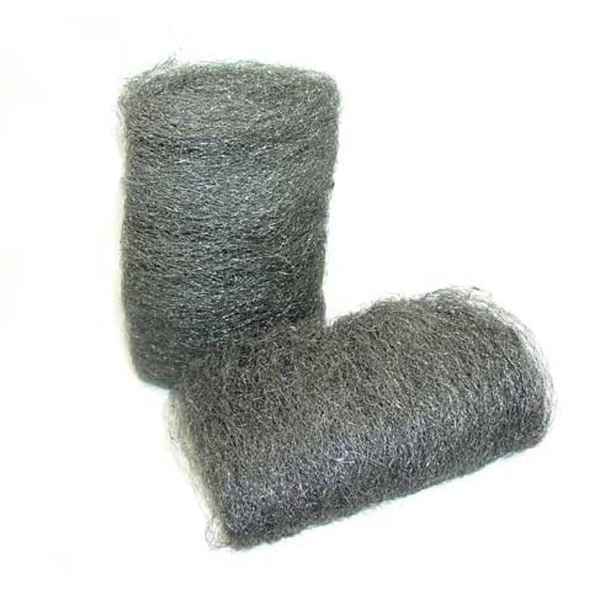 Merriway BH04382 1 x 20 g Each Medium/Fine/Course Assorted ASW112/10/13 Steel Wool , Grey — image 1