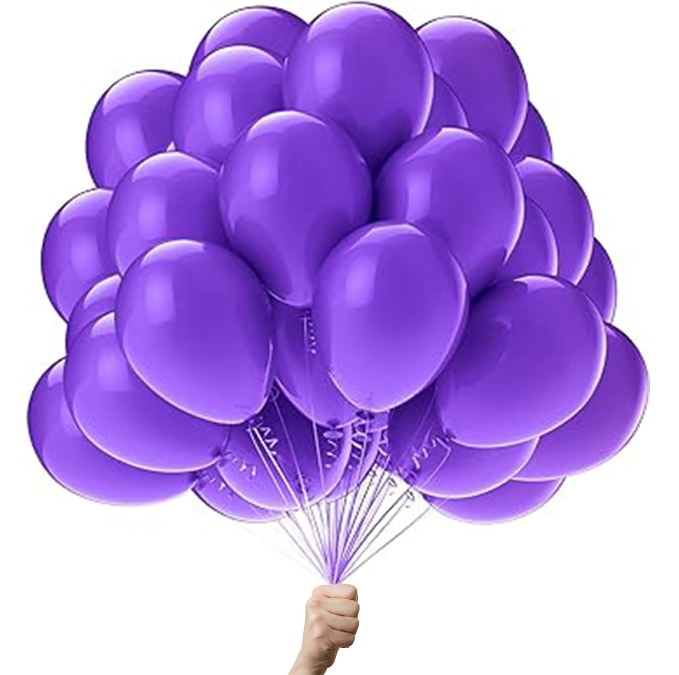 Green Paw Products - Purple Balloons - UK - 12" Eco Friendly & Biodegradable - 100% Natural Latex - Party Balloons for Birthdays, Weddings and Anniversaries — image 1