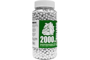 BULLDOG AIRSOFT - 2000 Airsoft Pellets [0.32g] Biodegradable [6mm White] Triple Polished [Pro Team Grade]
