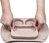 EasyMat EasyTots Mini Portable Silicone Baby Suction Plate Mauve view 7