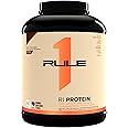 Rule One Proteins Naturally Flavored R1 Protein - Pure Whey Isolate and Hydrolyzed Whey Isolate Protein Powder with Natural Flavors, 25g Protein, & 6g BCAAs Per Serving (4.3 Pounds*, Dark Chocolate)