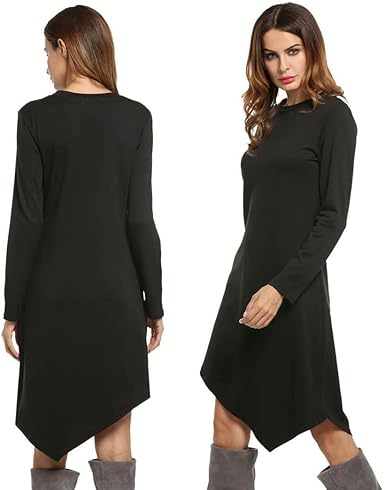 dark blue t shirt dress