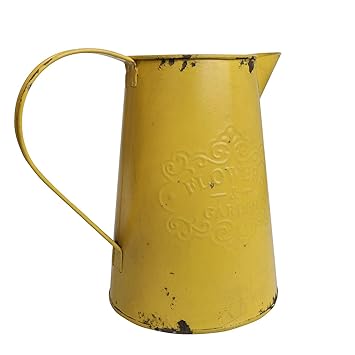 Amazon Com Joqixon French Country Decor Metal Jug Vase Rustic
