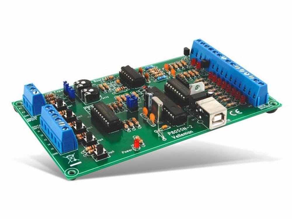 Velleman K8055N USB Experiment Interface Board, Multicolored