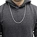 Sterling Silver Italian 3mm Solid Franco Square Box Link .925 Necklace Chain 16