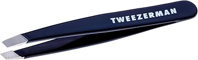 Tweezerman Mini Slant Tweezer Exclusive Evening Blue Precision Brow Shaping